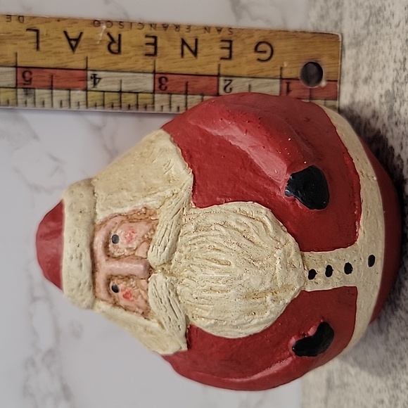 Vintage Fairfield Folk Art Santa Claus Jolly Round Decor - Picture 8 of 9